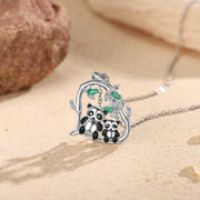 Animal Double Penda Heart Shape Necklace