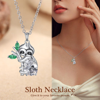 Animal Sloth Pendant Necklace