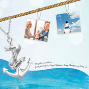 Copper Anchor Pendant Necklace