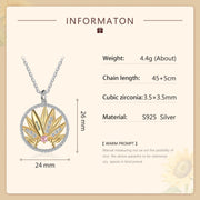 S925 Silver Flower Pendant Necklace