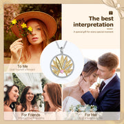 S925 Silver Flower Pendant Necklace