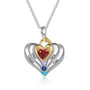 S925 Silver Heart Shape Pendant Necklace