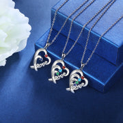 S925 Silver LOVE Heart Necklace