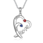 S925 Silver LOVE Heart Necklace