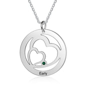 Personalized Stainless Steel Heart Shape Necklace