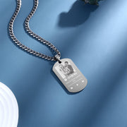 Personalized Stainless Steel Spotify Code Photo Necklace