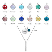 Stainless Steel Vaccination Vertical Bar Necklace