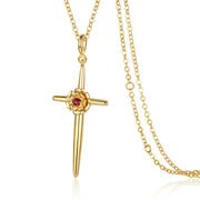 Cross birthday flower pendant + designer facelift
