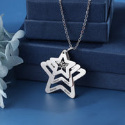 Personalized Stainless Steel Star Pendant Necklace
