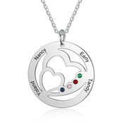 Personalized Stainless Steel Heart Shape Necklace