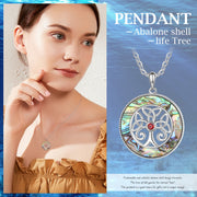 Rhodium Plated Family Tree Necklace
