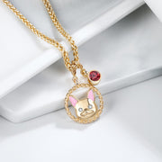 Personalized Alloy Animal Dag Necklace