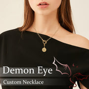 Jewelry Rhodium Plated Evil Eye Necklace