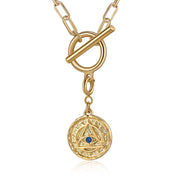Jewelry Rhodium Plated Evil Eye Necklace