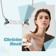 Personalized Name Necklace White Gold Plated Christmas Gift
