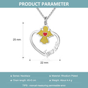 Personalized Name Necklace White Gold Plated Christmas Gift