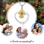 Personalized Name Necklace White Gold Plated Christmas Gift