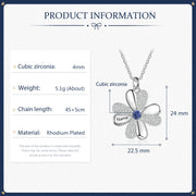 Price Personalized 925 Sterling Silver Clover Necklace