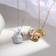 Dropshipping Custom Copper Photo Pendant Necklace