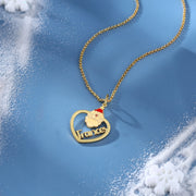 Personalized Christmas Santa Claus Name Necklace