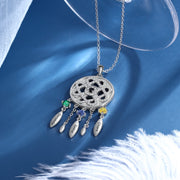 Personalized Dreamcatcher Evil Eye Necklace