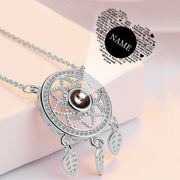 Copper Personalized 100 Language I Love You Projection Necklace