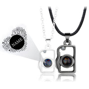 Personalized 100 Language I Love You Projection Necklace