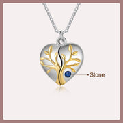 Rhodium Plated Heart Photo Necklace