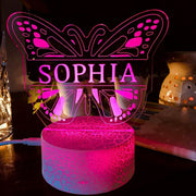 Custom Name Butterfly Night Light Gift For Family