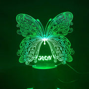 Personalized Name Butterfly Night Light,LED Night Lamp