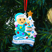 Personalized Baby's Christmas Ornament Custom Name for Family