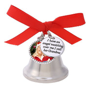 Personalized Photo Bell Ornament I Have An Angel Watching Over Me Memorial Gift