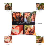 Customize 4 Photos and Text Pillowcase Best Gift for Love