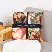 Customize 4 Photos and Text Pillowcase Best Gift for Love