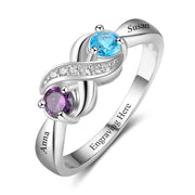 Infinity Crystal Zirconia Rings