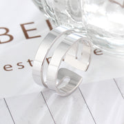 Engraved Stainless Steel Ring