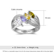Customized Name CZ Rings