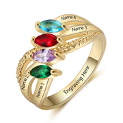 Customized Name CZ Rings