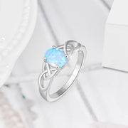 Fashion 925 Sterling Silver Opal Ring