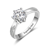 Personalized CZ Promise  Ring