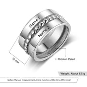 Fashion Rhodium Plated Ring