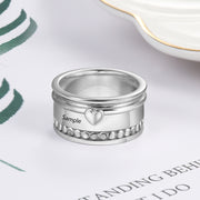 Fashion Rhodium Plated Ring