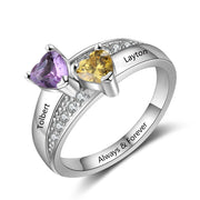 925 Sterling Silver Birthstone Ring#RI103850