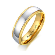 Personalized Stainless Steel Couple Ring