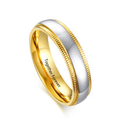 Personalized Stainless Steel Couple Ring