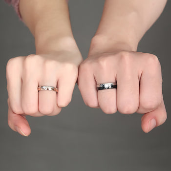 Personalized Stainless Steel Couple Ring