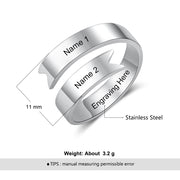 Staineless Steel Couple Rings