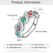 Rhodium plated Custom Ring