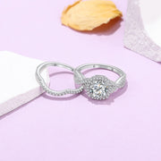Moissanite S925 Silver Couple Ring